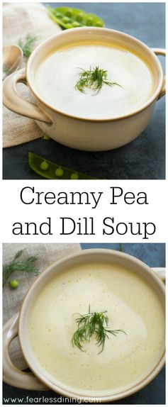 Easy Creamy Pea and Dill Soup