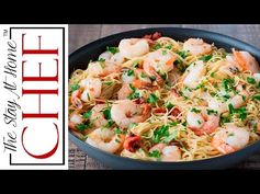 Easy Creamy Tomato Shrimp Angel Hair Pasta