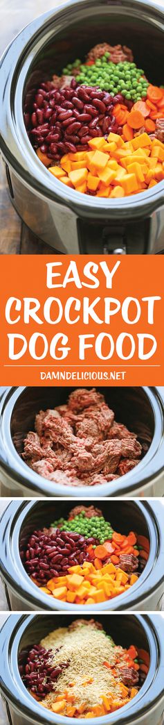 Easy Crockpot Dog Food