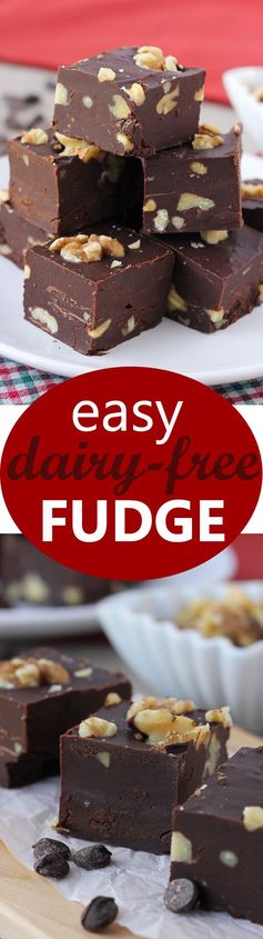 Easy, Dairy-Free Fudge (Gluten-Free, Paleo