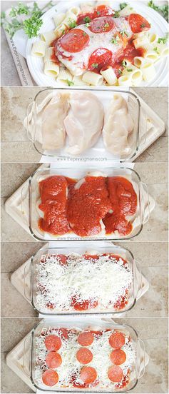 (Easy Dinner Recipe Pizza Chicken Bake