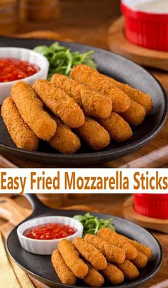 Easy Fried Mozzarella Sticks