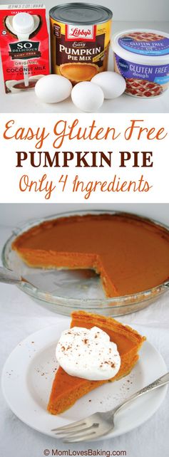 Easy Gluten Free Pumpkin Pie