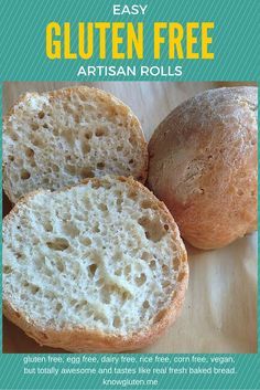 Easy Gluten Free, Rice Free, Vegan Artisan Rolls