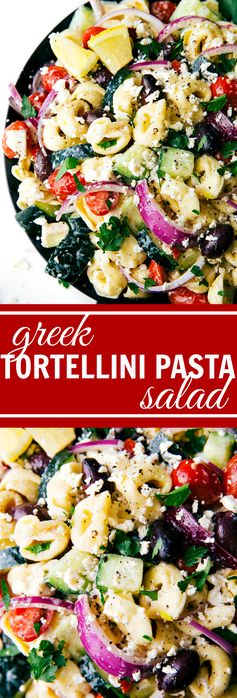 Easy Greek Tortellini Pasta Salad