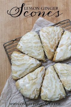 Easy Lemon Ginger Scones