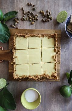 Easy Lime Tart with Pistachio Graham Cracker Crust