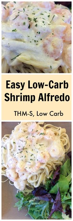 Easy Low Carb Shrimp Alfredo (THM-S, Low Carb