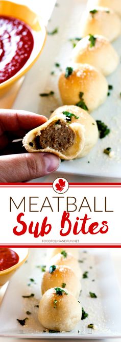 Easy Meatball Sub Bites