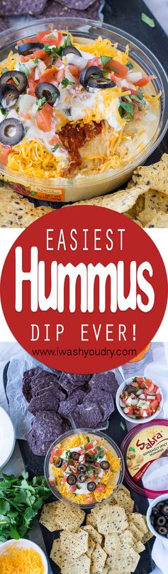 Easy Mexican Layered Hummus Dip