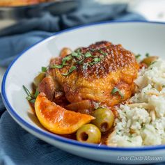 Easy Moroccan Chicken with Lemons and Olives