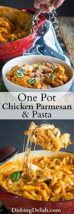 Easy One Pot Chicken Parmesan & Pasta