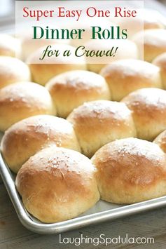 Easy One Rise Dinner Rolls for a Crowd