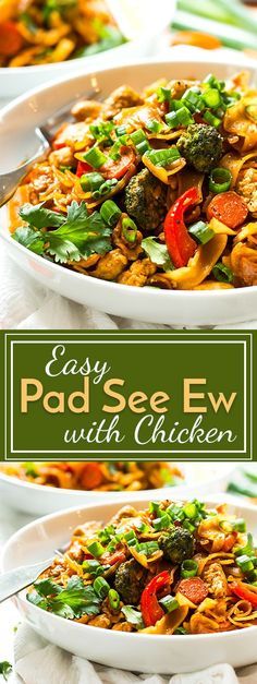 Easy Pad See Ew with Chicken
