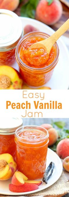 Easy Peach Vanilla Jam