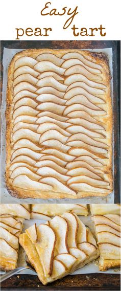 Easy pear tart