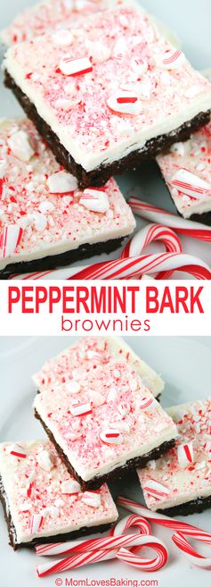 Easy Peppermint Bark Brownies