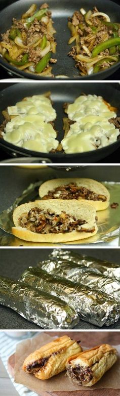 Easy Philly Cheesesteaks