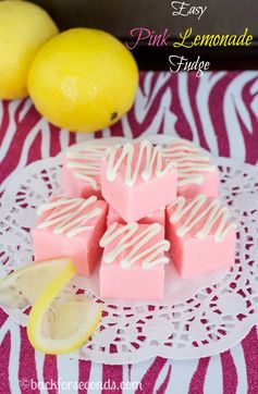 Easy Pink Lemonade Fudge