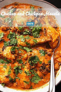 Easy Pressure Cooker Chicken and Chickpea Masala