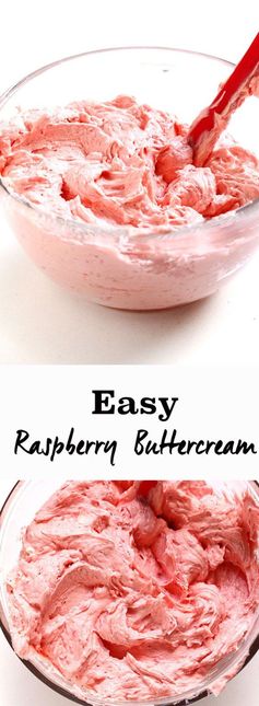 Easy Raspberry Buttercream