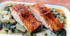 Easy Roasted Salmon and Bok Choy