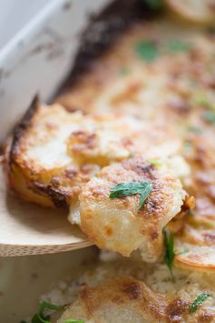 Easy Scalloped Potatoes with Boursin Cheese