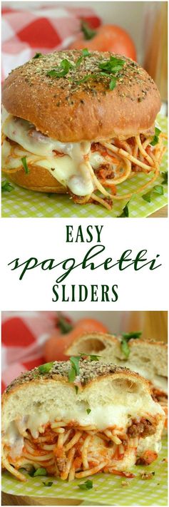 Easy Spaghetti Sliders