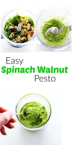 Easy Spinach Walnut Pesto