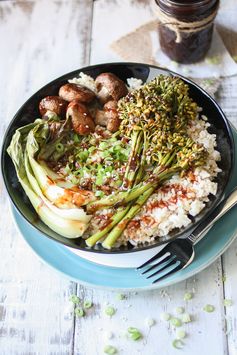 Easy Teriyaki Rice Bowl with Roasted Vegetables