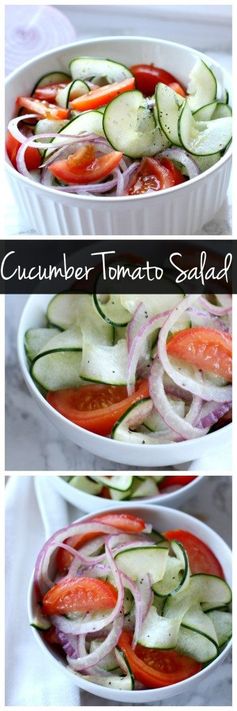 Easy Tomato Cucumber Salad