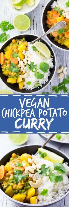 Easy Vegan Chickpea Curry with Potatoes