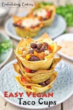 Easy Vegan Taco Cups