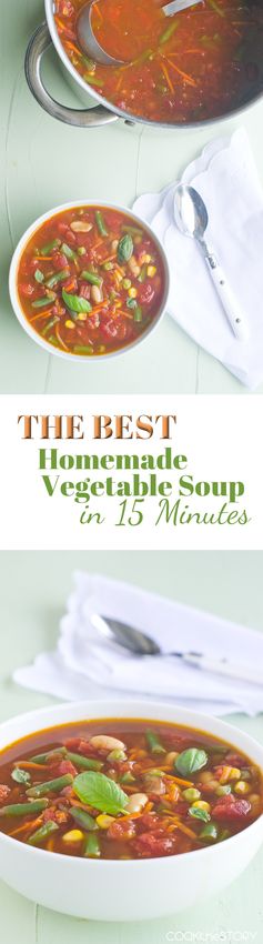 Easy Vegetable Soup in 15 Minutes