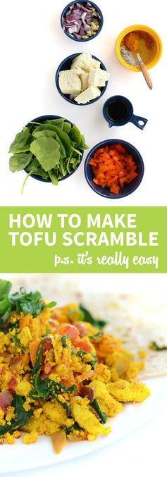 Easy Veggie Tofu Scramble