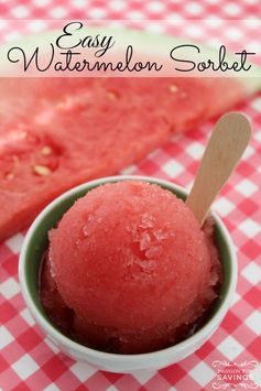 Easy Watermelon Sorbet