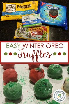 Easy Winter Oreo Truffles