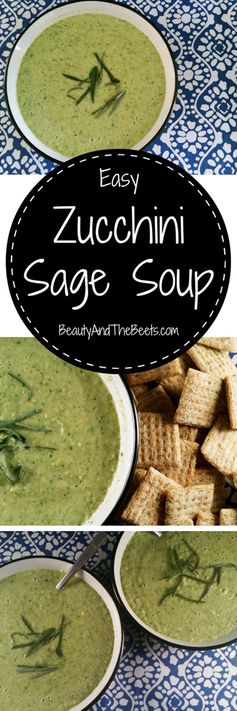 Easy Zucchini Sage Soup