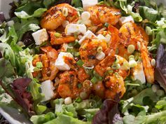 Eddie's Grilled Shrimp and Roasted Red Pepper Salad