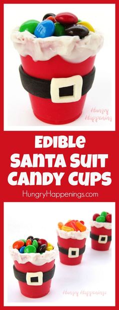 Edible Santa Suit Candy Cups