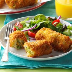 Egg & Asparagus Breakfast Croquettes