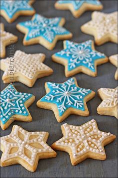 Egg Free Snowflake (or Star Cookies