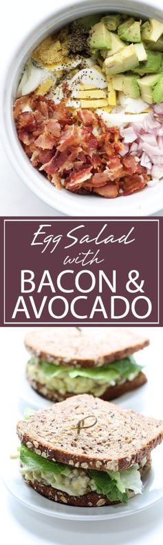 Egg Salad with Bacon and Avocado