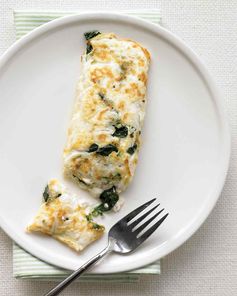 Egg-White Omelet with Spinach and Cottage Cheese