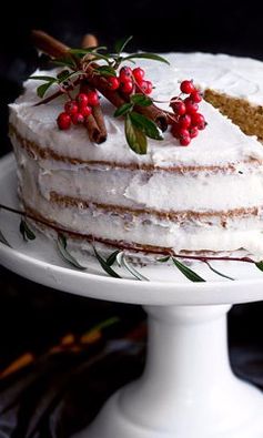 Eggnog & Spiced Rum Cake