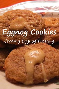 Eggnog Cookies with Creamy Frosting