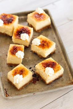 Eggnog Creme Brulee Cheesecake Bars