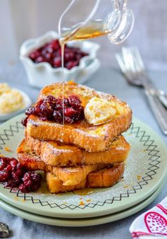 Eggnog French Toast with Orange Butter