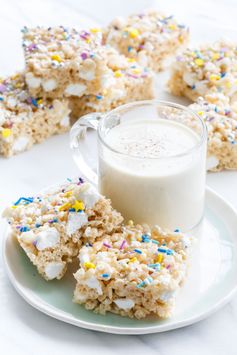 Eggnog Rice Krispie Treats