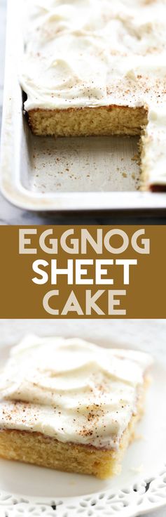 Eggnog Sheet Cake